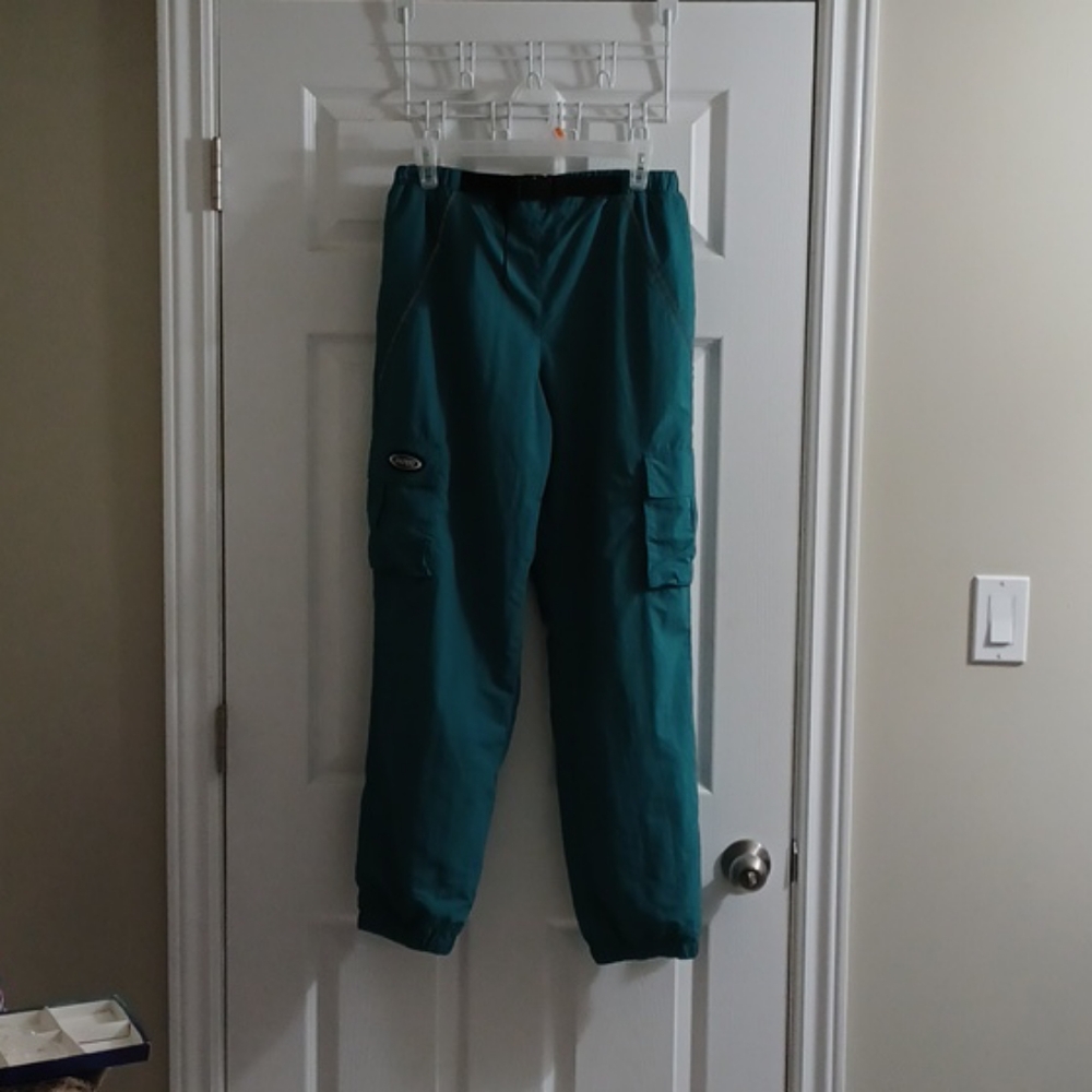Samii Ryan Green Nylon Pants